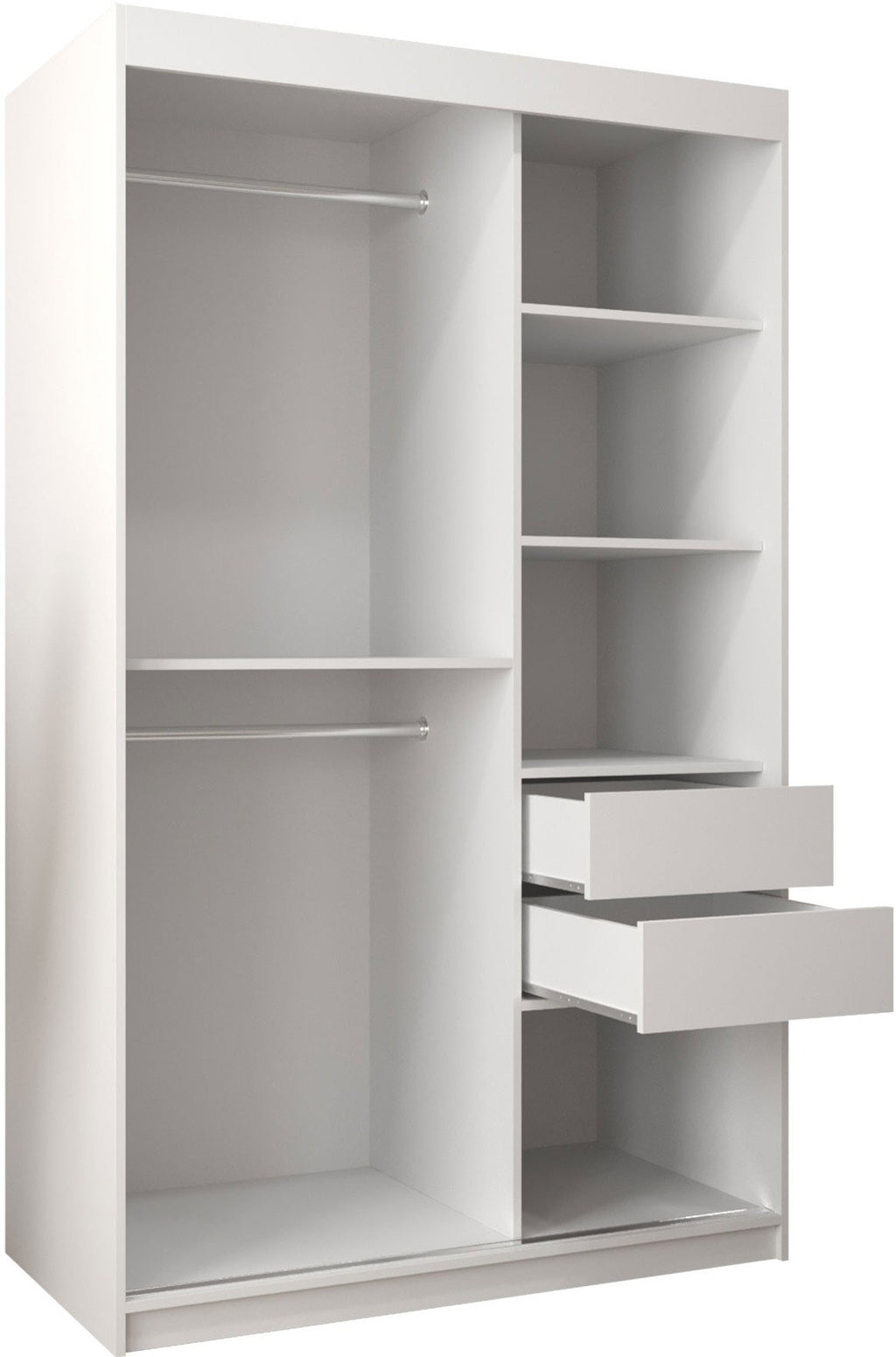 Ντουλάπα Spoti Συρόμενη-Λευκό-Μήκος: 120εκ