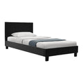 Κρεβάτι Nevil 100x200 PU χρώμα μαύρο ματ