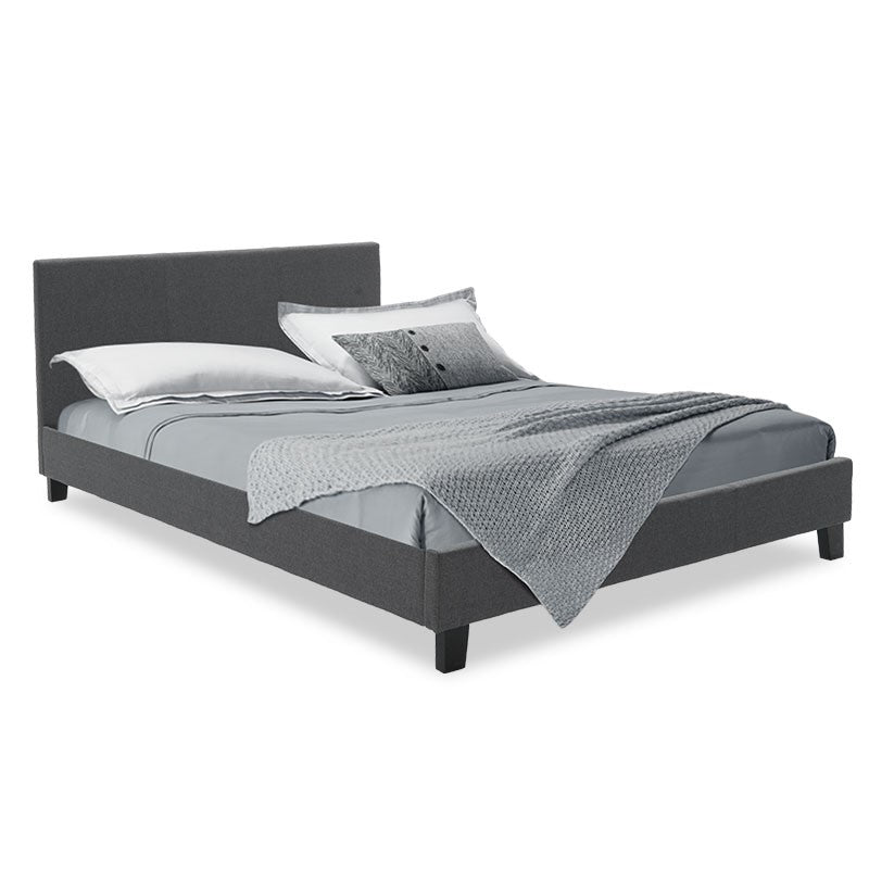 Κρεβάτι Nevil 150x200 με ύφασμα χρώμα ανθρακί