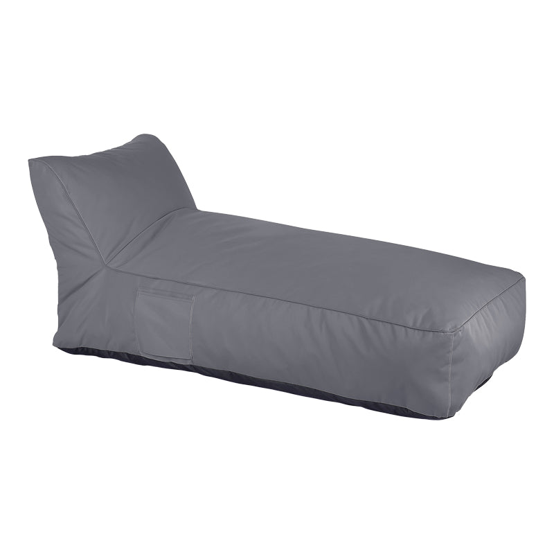 Πουφ ξαπλώστρα επαγγελματικό Telena αδιάβροχο σε ανθρακί απόχρωση 70x150x65εκ