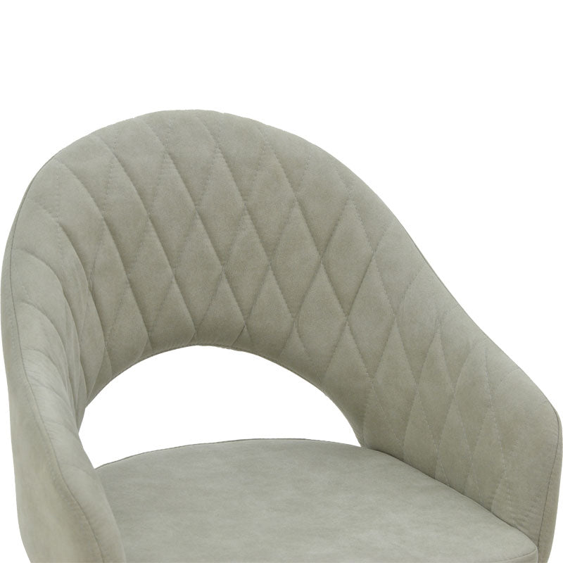 Πολυθρόνα Macie ύφασμα antique γκρι-μαύρο 58x50x85εκ