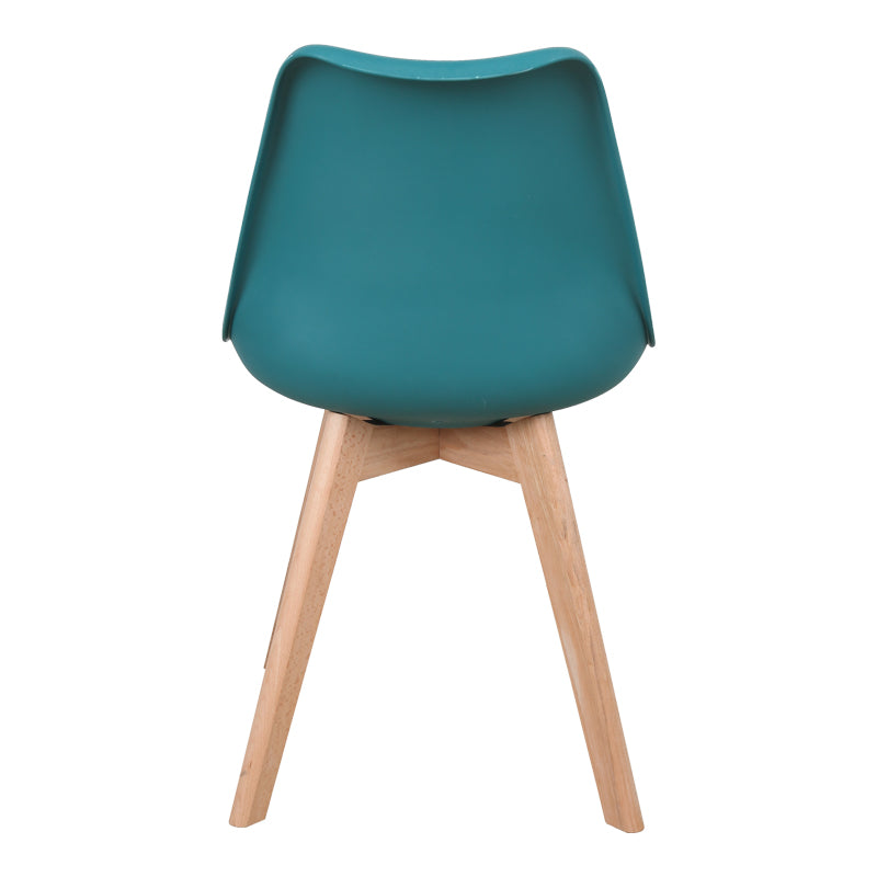 Καρέκλα Gaston PP-PU μπλε απόχρωση- φυσικό πόδι 43x51x75εκ
