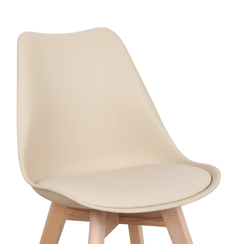 Καρέκλα Gaston PP-PU taupe απόχρωση- φυσικό πόδι 43x51x75εκ