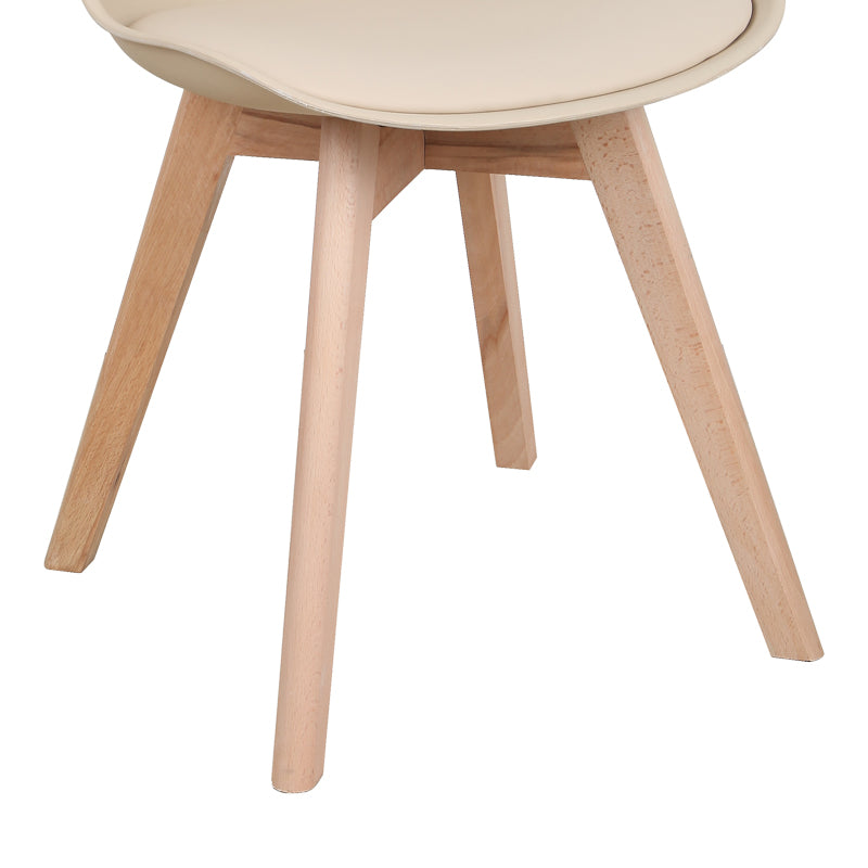 Καρέκλα Gaston PP-PU taupe απόχρωση- φυσικό πόδι 43x51x75εκ