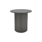 Βοηθητικό τραπέζι Dovel mdf-μέταλλο σε μαύρη απόχρωση Φ50x50εκ
