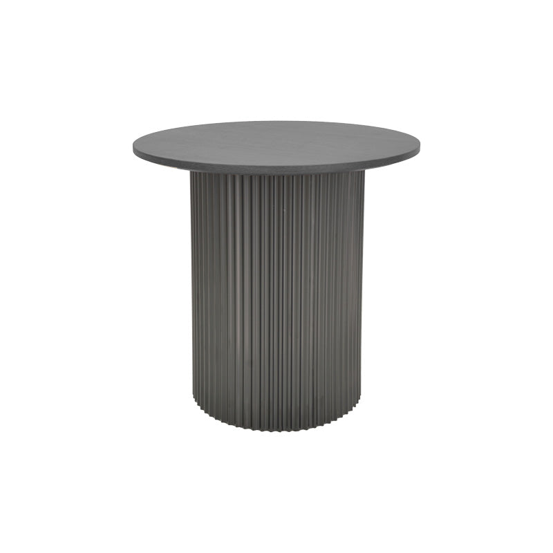 Βοηθητικό τραπέζι Dovel mdf-μέταλλο σε μαύρη απόχρωση Φ50x50εκ