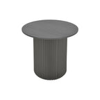 Βοηθητικό τραπέζι Dovel mdf-μέταλλο σε μαύρη απόχρωση Φ50x50εκ