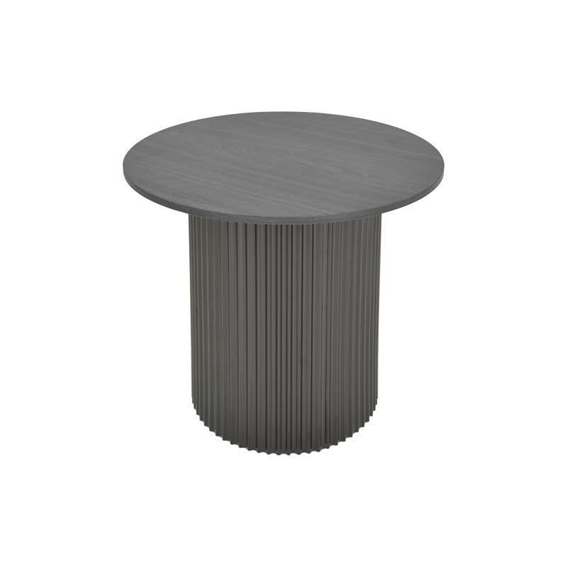 Βοηθητικό τραπέζι Dovel mdf-μέταλλο σε μαύρη απόχρωση Φ50x50εκ