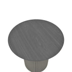 Βοηθητικό τραπέζι Dovel mdf-μέταλλο σε μαύρη απόχρωση Φ50x50εκ