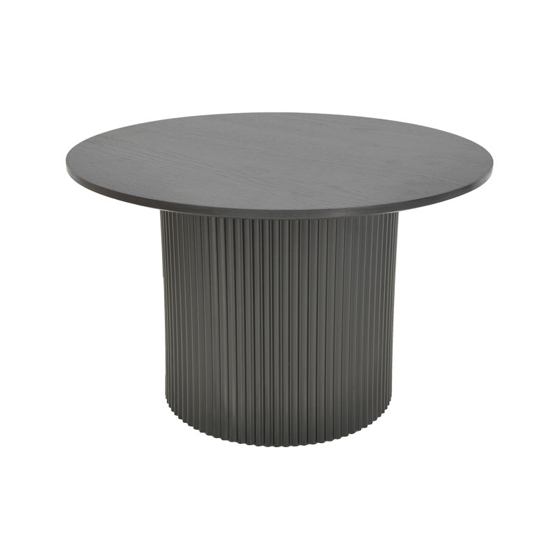 Τραπέζι σαλονιού Dovel mdf-μεταλλο σε μαύρη απόχρωση Φ70x45εκ