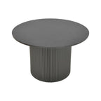 Τραπέζι σαλονιού Dovel mdf-μεταλλο σε μαύρη απόχρωση Φ70x45εκ