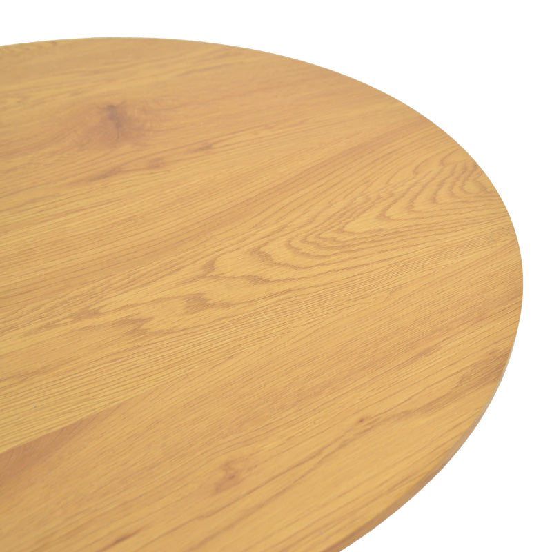 Τραπέζι σαλονιού Dovel mdf σε sonoma-μαύρο μέταλλο Φ70x45εκ