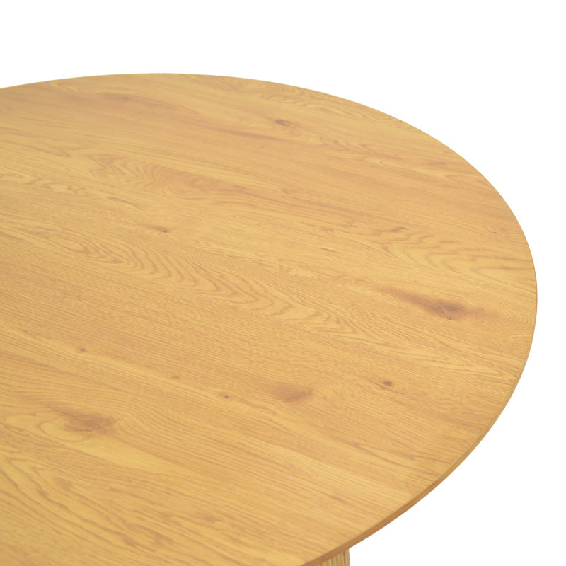 Τραπέζι Karulo mdf σε sonoma απόχρωση Φ120x76εκ