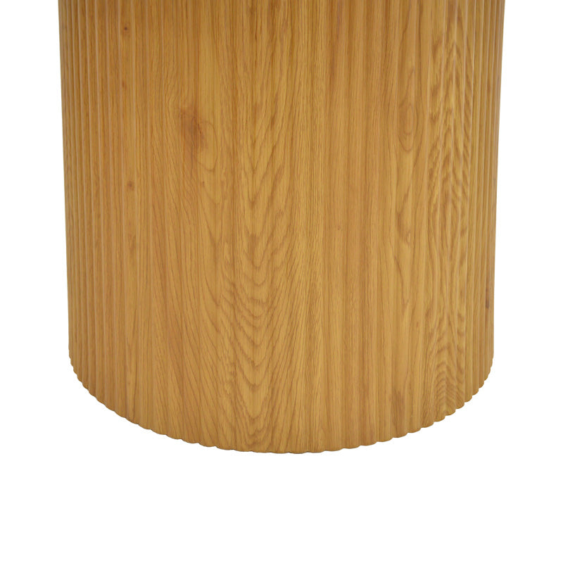 Τραπέζι Karulo mdf σε sonoma απόχρωση Φ120x76εκ