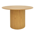 Τραπέζι Karulo mdf σε sonoma απόχρωση Φ120x76εκ