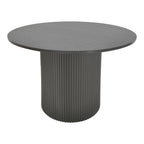 Τραπέζι Karulo mdf σε μαύρη απόχρωση Φ120x76εκ