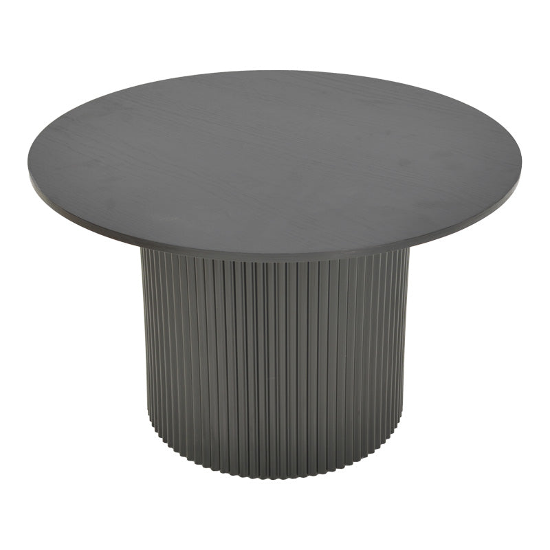 Τραπέζι Karulo mdf σε μαύρη απόχρωση Φ120x76εκ