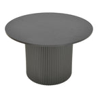 Τραπέζι Karulo mdf σε μαύρη απόχρωση Φ120x76εκ
