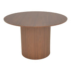 Τραπέζι Karulo mdf σε καρυδί απόχρωση Φ120x76εκ