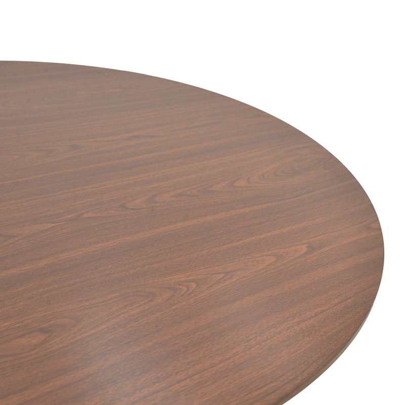 Τραπέζι Karulo mdf σε καρυδί απόχρωση Φ120x76εκ