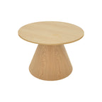 Τραπέζι σαλονιού Donda mdf-μέταλλο σε sonoma απόχρωση Φ60x46εκ