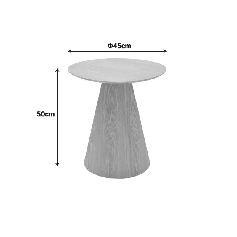 Βοηθητικό τραπέζι Donda mdf-μέταλλο sonoma Φ45x46εκ