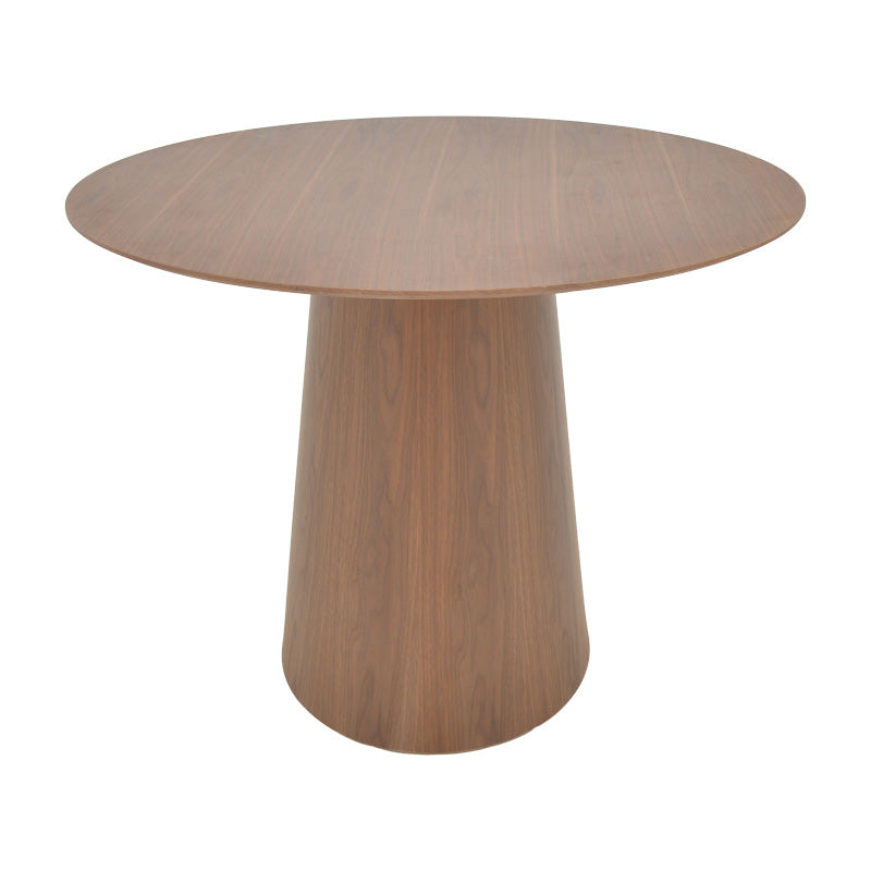 Tραπέζι Donda mdf καρυδί Φ100x76εκ