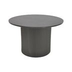 Tραπέζια σαλονιού Dovel mdf-μεταλλο σετ 2τεμ. μαύρο