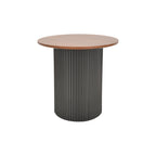 Tραπέζια σαλονιού Dovel mdf σετ 2τεμ. καρυδι-μαύρο μεταλλο