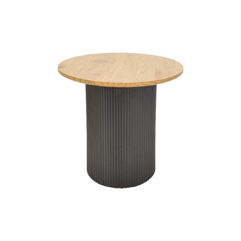 Tραπέζια σαλονιού Dovel mdf σετ 2τεμ. sonoma-μαύρο μεταλλο