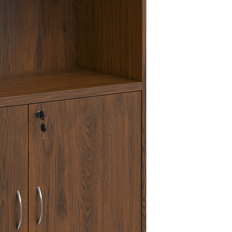 Βιβλιοθήκη γραφείου επαγγελματική Fesialo wenge 80x40x180εκ