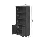 Βιβλιοθήκη γραφείου επαγγελματική Fesialo wenge 80x40x180εκ