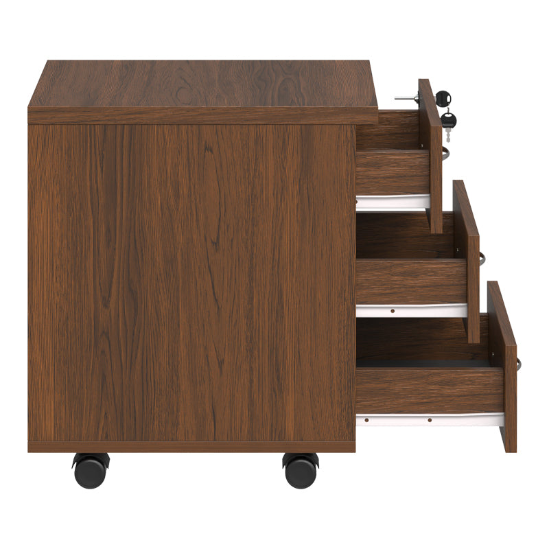 Συρταριέρα τροχήλατη επαγγελματική Fesialo wenge 39x47x52.5εκ