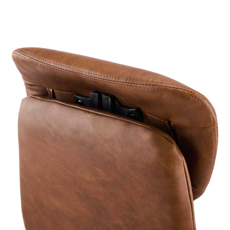 Καρέκλα γραφείου διευθυντή Ferka καφέ pu 64x71x120-128εκ