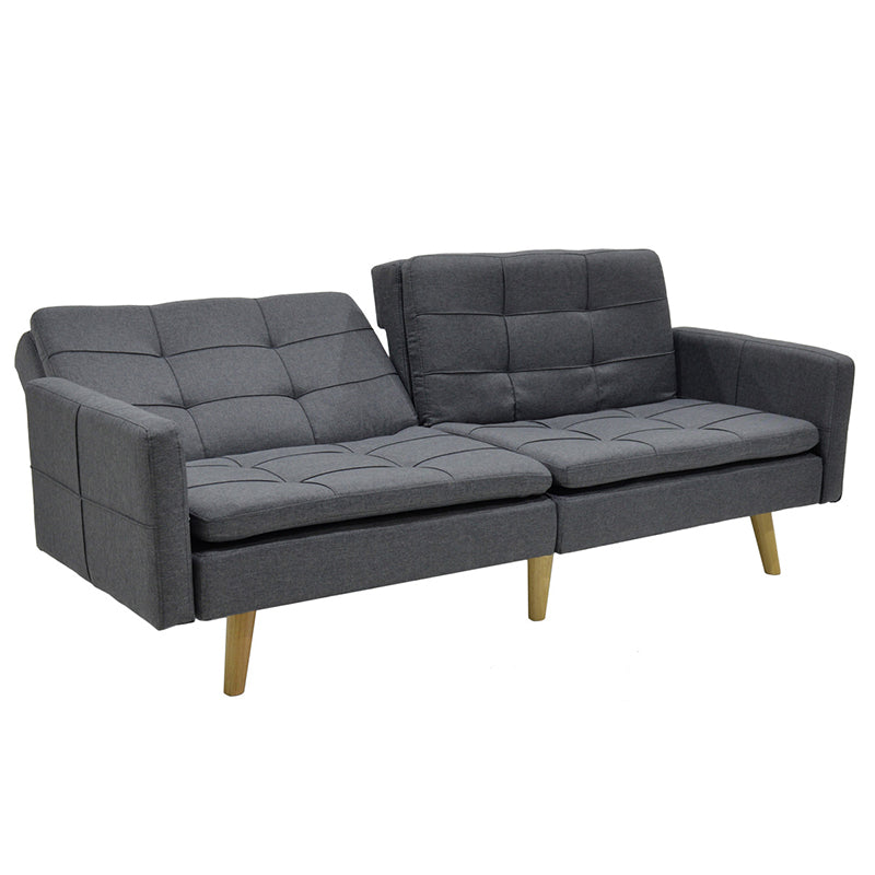 Καναπές-κρεβάτι Flexible σε ανθρακί ύφασμα 198x87x76εκ