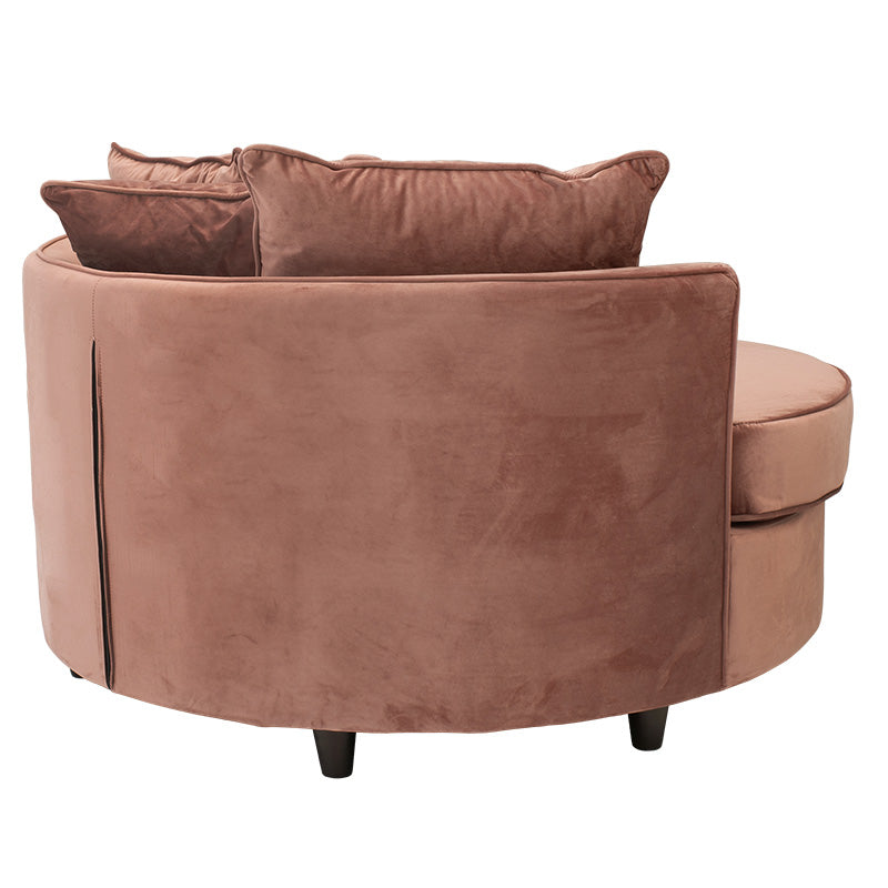 Πολυθρόνα-καναπές Ophelia βελούδο σάπιο μήλο 123x120x85εκ