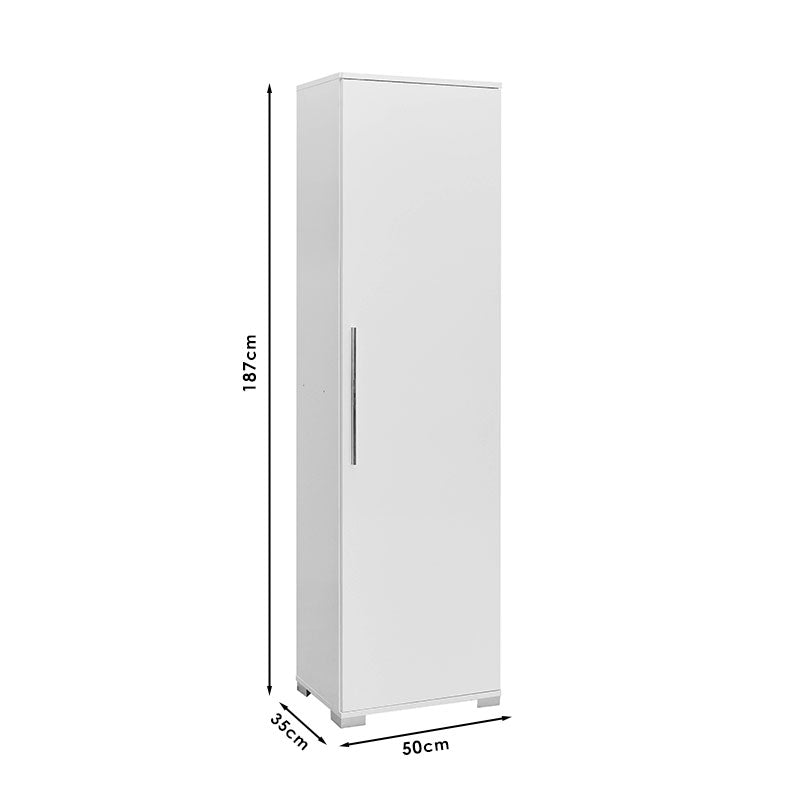Στήλη Diamond1 λευκό gloss 50x35x187εκ