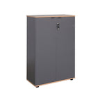 Ντουλάπι γραφείου Taker Ι σε ανθρακί απόχρωση 72x34x109εκ