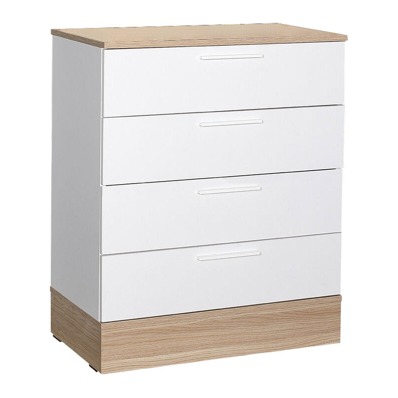 Συρταριέρα Pelita σε λευκή-oak απόχρωση 72x40x88εκ