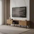 Έπιπλο τηλεόρασης Thelma oak μελαμίνης 150x40x41.6εκ