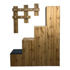 Έπιπλο εισόδου Nenich σε oak απόχρωση 150x37x180εκ