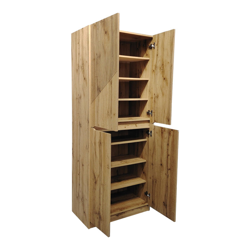 Παπουτσοθήκη-ντουλάπι Kebell σε oak απόχρωση 71x41.5x180.4εκ