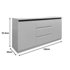 Μπουφές Chiemo λευκό 160x40x93.6εκ