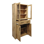 Βιτρίνα-ντουλάπα Nisso σε oak απόχρωση 80x40x183.5εκ