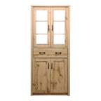 Βιτρίνα-ντουλάπα Nisso σε oak απόχρωση 80x40x183.5εκ