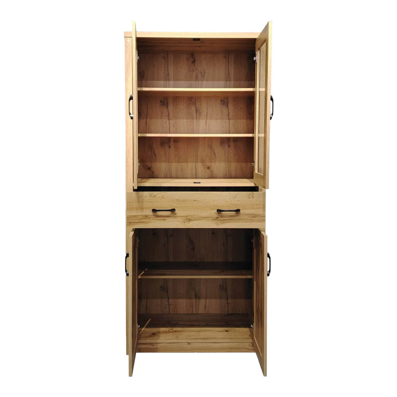 Βιτρίνα-ντουλάπα Nisso σε oak απόχρωση 80x40x183.5εκ