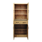 Βιτρίνα-ντουλάπα Nisso σε oak απόχρωση 80x40x183.5εκ