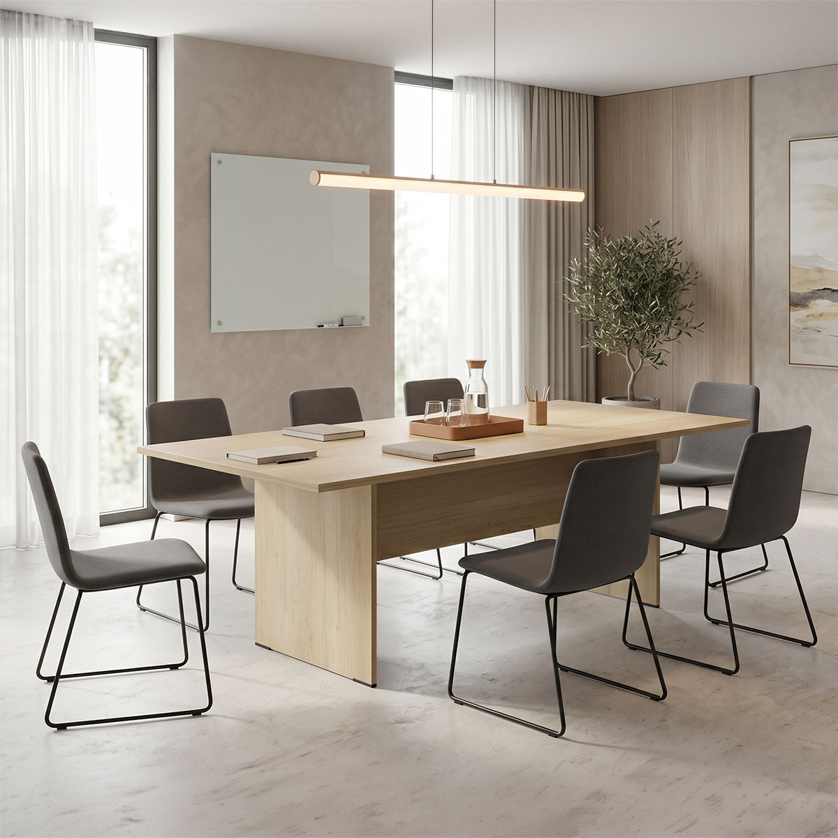Τραπέζι συνεδριάσεων Amazon σε oak απόχρωση 200x100x75εκ