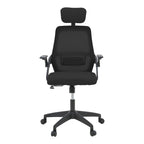 Καρέκλα γραφείου Peja mesh ύφασμα μαύρο 58x60x107-117εκ