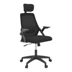 Καρέκλα γραφείου Peja mesh ύφασμα μαύρο 58x60x107-117εκ